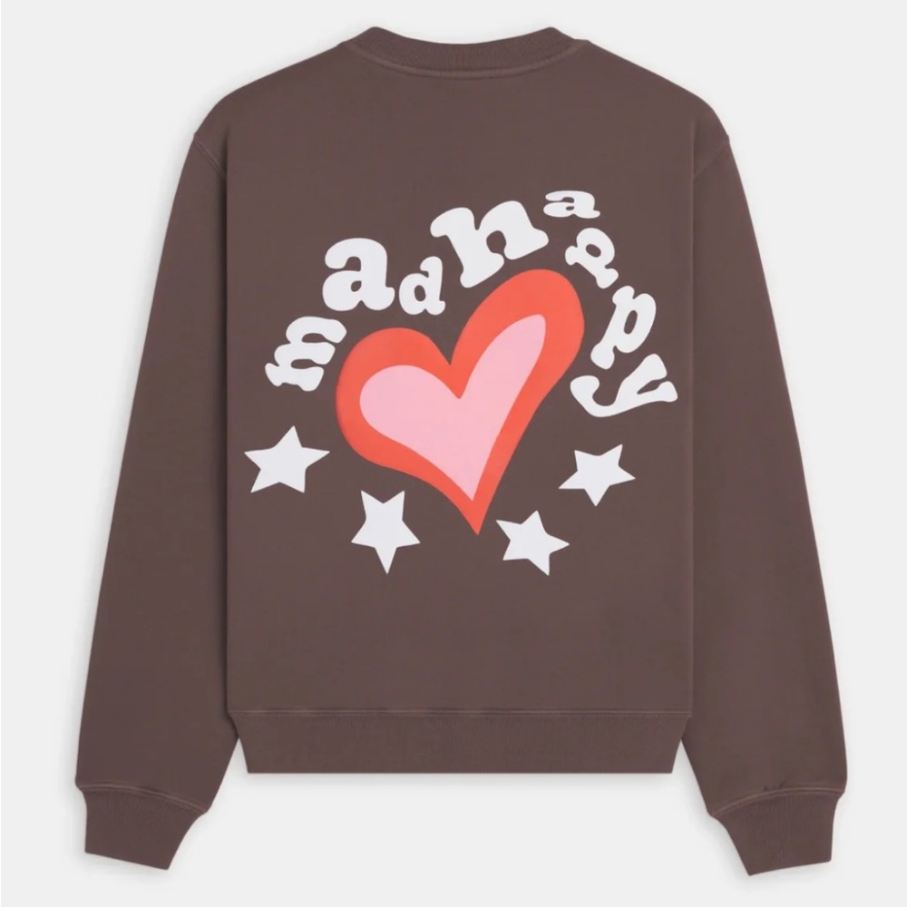 Madhappy Brown Heartfelt Fleece Crewneck